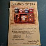 Country Appliques, Calico Pantry Jars, Vintage 1985, Silk Screen Labels