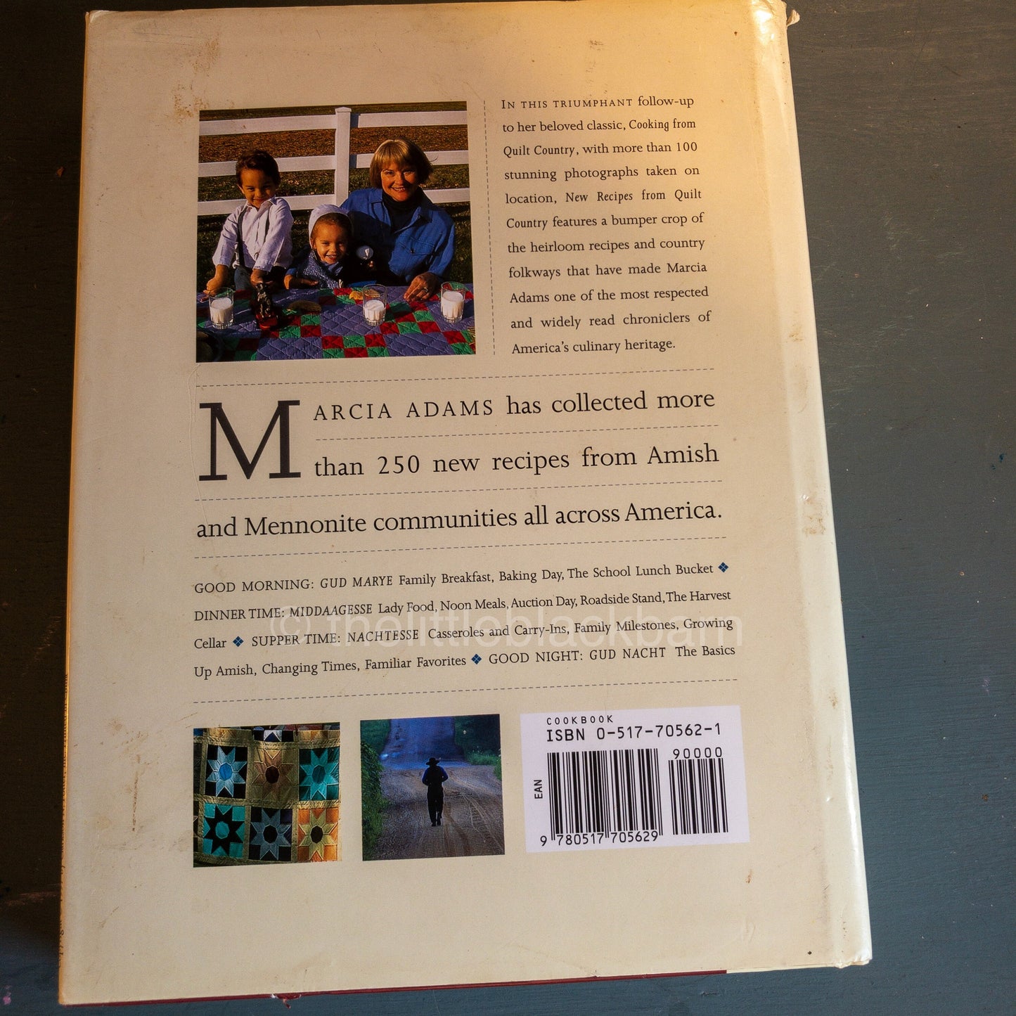 Marcia Adams, New Recipes, From Quilt Country, Vintage 1997, Hardcover Book*