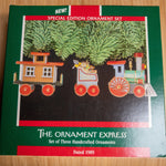 Hallmark, The Ornament Express, Set Of 3, Dated 1989, Keepsake Ornaments, QX5805