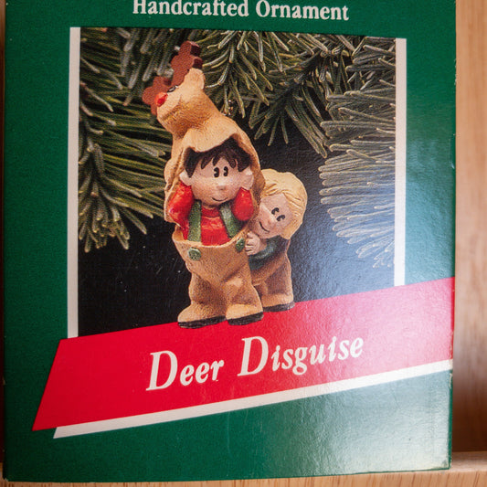 Hallmark, Deer Disguise, Vintage 1989, Keepsake Ornament