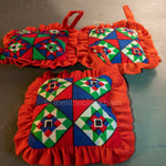 Hallmark, Handmade Quilt Look Pillow Christmas Ornaments