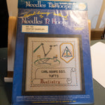 Needles 'N Hoops, Dentistry, No. 195, Easy To Do Vintage Sampler Kit, Letting Kit Included