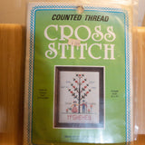 Designs For the Needle, Family Tree, Vintage 1980,  Counted Cross Stitch Kit