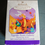 Hallmark, Tiggerific Easter Delivery, Dated 1999, Winnie the Pooh Easter Keepsake Ornament, QEO8359