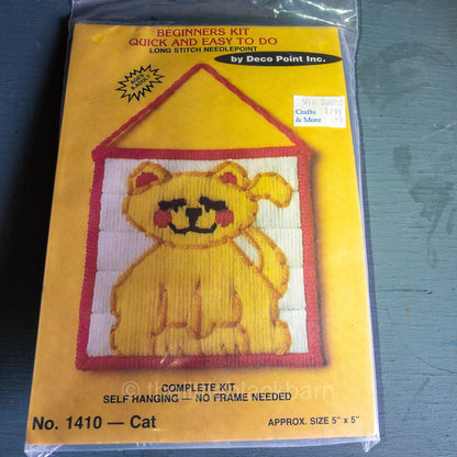 Deco Point, Cat 1410, Long Stitch Needlepoint, Beginners Kit, 5 by 5 Inches