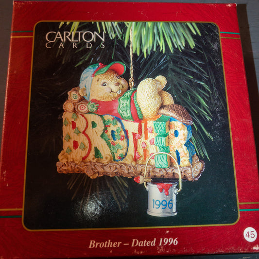 Carlton Cards, Brother, Dated 1996, Heirloom Collection Ornament