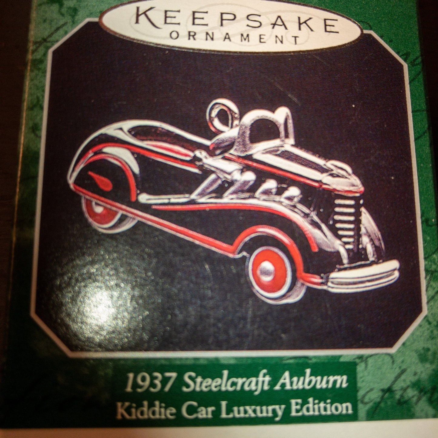 Hallmark, 1937 Steelcraft Auburn, Kiddie Car, Luxury Edition, Dated 1998, Keepsake Ornament, QXM41438*