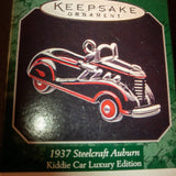 Hallmark, 1937 Steelcraft Auburn, Kiddie Car, Luxury Edition, Dated 1998, Keepsake Ornament, QXM41438*