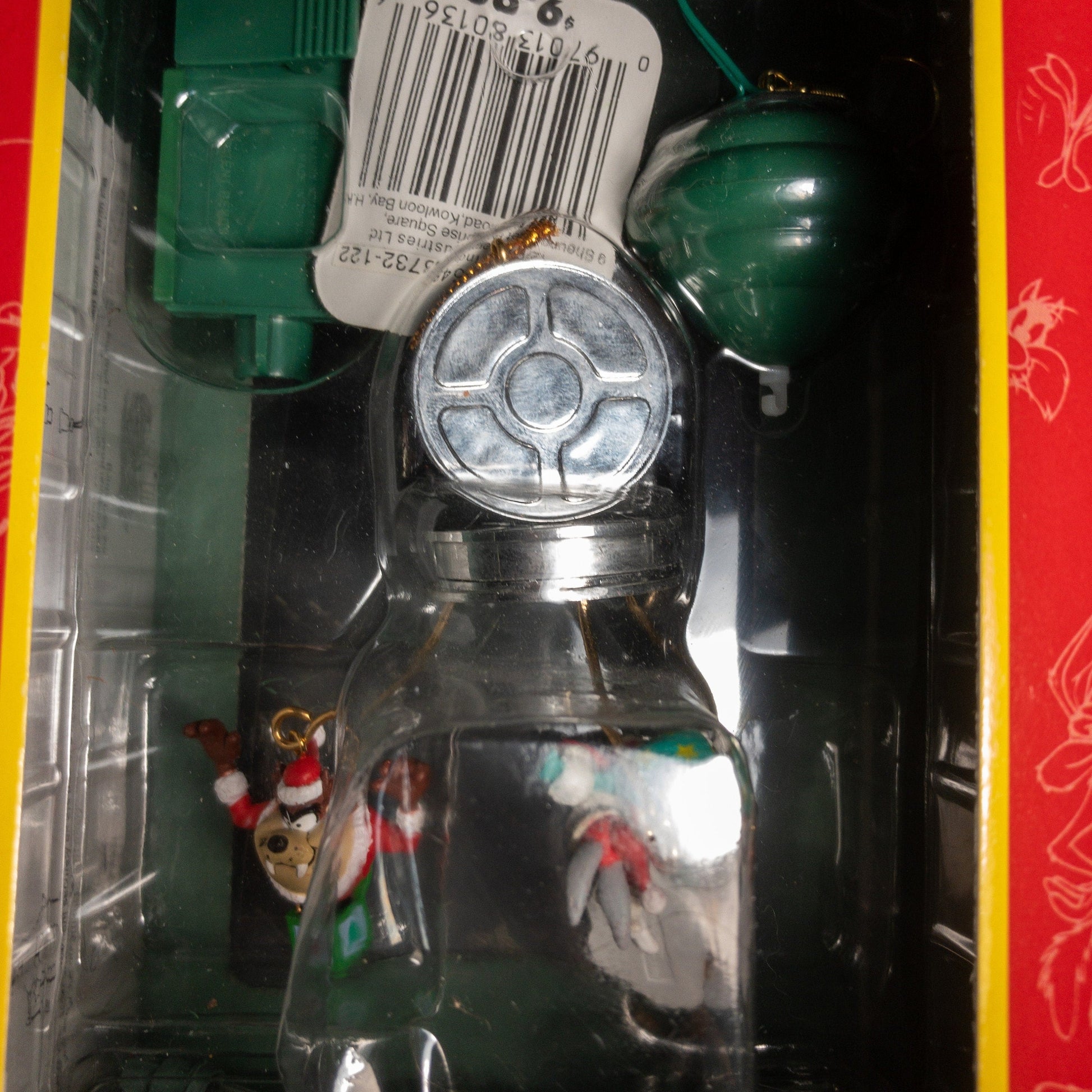 Matrix, Looney Tunes, Taz, Bugs, and Daffy, Filmcan,Vintage 1995,Solar Ornament, with Solar Motion