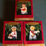 Hallmark, The Bearingers of Victoria Circle, Set of 3 Vintage 1993, Keepsake Ornaments*