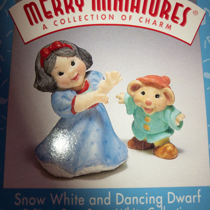 Hallmark, Snow White and Dancing Dwarf 2 piece set, & Six Merry Dwarfs 3 piece set*,