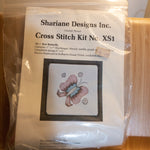 Shariane Designs, Bow Butterfly, Vintage 1976, Counted Cross Stitch Kit