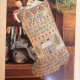 Margaret & Margaret, Sampler Stocking, One Vintage 1993, Counted Cross Stitch Chart