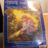 Candamar Designs Garden of Dreams Picture Mary Baxter St. Clair Vintage 1999, Embellished Cross Stitch Kit*