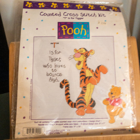 Disney Pooh, T is for Tigger, Item # 34009, Cross Stitch Kit*