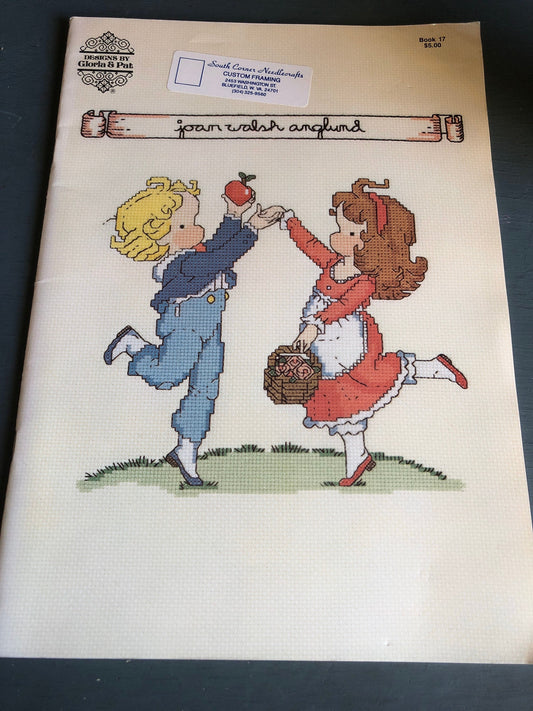 Gloria & Pat, Joan Walsh anglund, Book 17, Vintage 1983, Counted Cross Stitch Chart