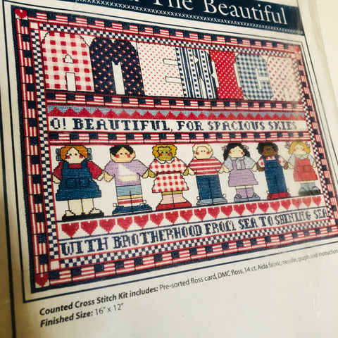 Jeanette Crew Presents, America the Beautiful, Counted Cross Stitch Kit*