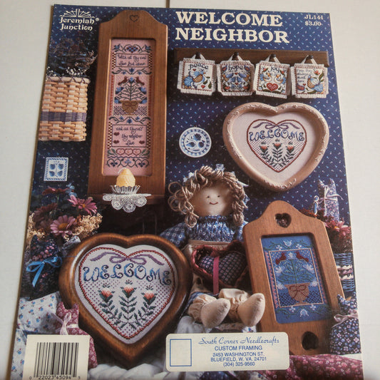 Jeremiah Junction, Welcome Neighbor, Vintage 1993, Counted Cross Stitch Chart