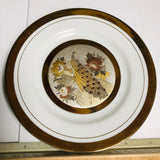 The Art of Chokin, Peacock, Collectible 6.25 Inch Plate