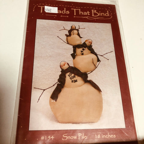 Threads That Bind, Snow Pile, #154, 18 inches,sewing pattern