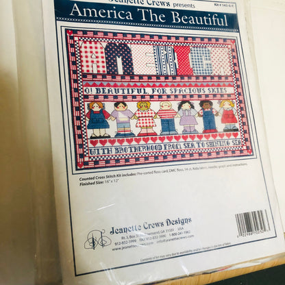 Jeanette Crew Presents, America the Beautiful, Counted Cross Stitch Kit*