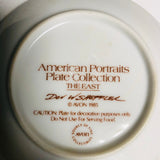 Avon, The East, American Portraits Plate Collection, Vintage 1985, 4 Inch Collectible