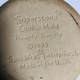 Superstone, Humpty Dumpty, Vintage 1993, Stoneware Cookie Mold