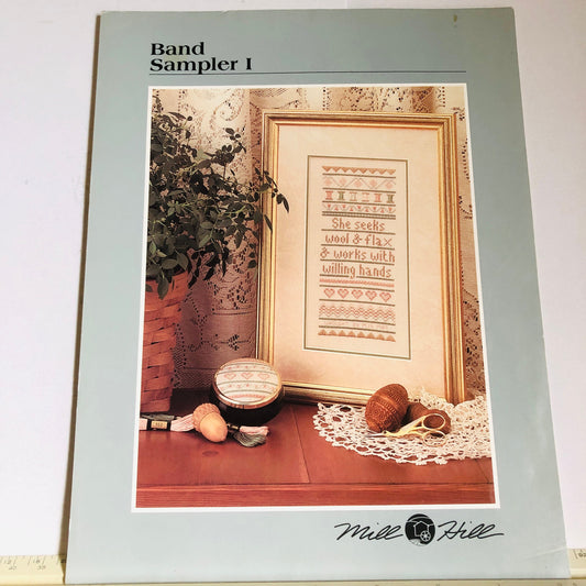 Mill Hill, Band Sampler I, Vintage 1989, Counted Cross Stitch Chart