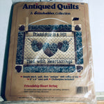 Stitchables, Antiqued Quilts, Friendship Heart String, Vintage 1989, Quilting Kit