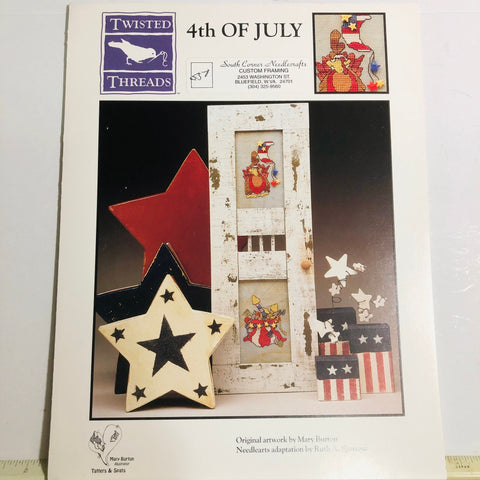 Twisted Threads, 4th Of July, Vintage 1998, Counted Cross Stitch Chart