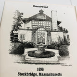 Sheffield Pottery, Tile Wall Hanging, Depicting Homes Of Dr. A.F. Davenport House & Chesterwood*