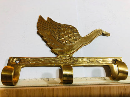 Limkin/Wild Bird, Triple Hook Brass Wall Hanger