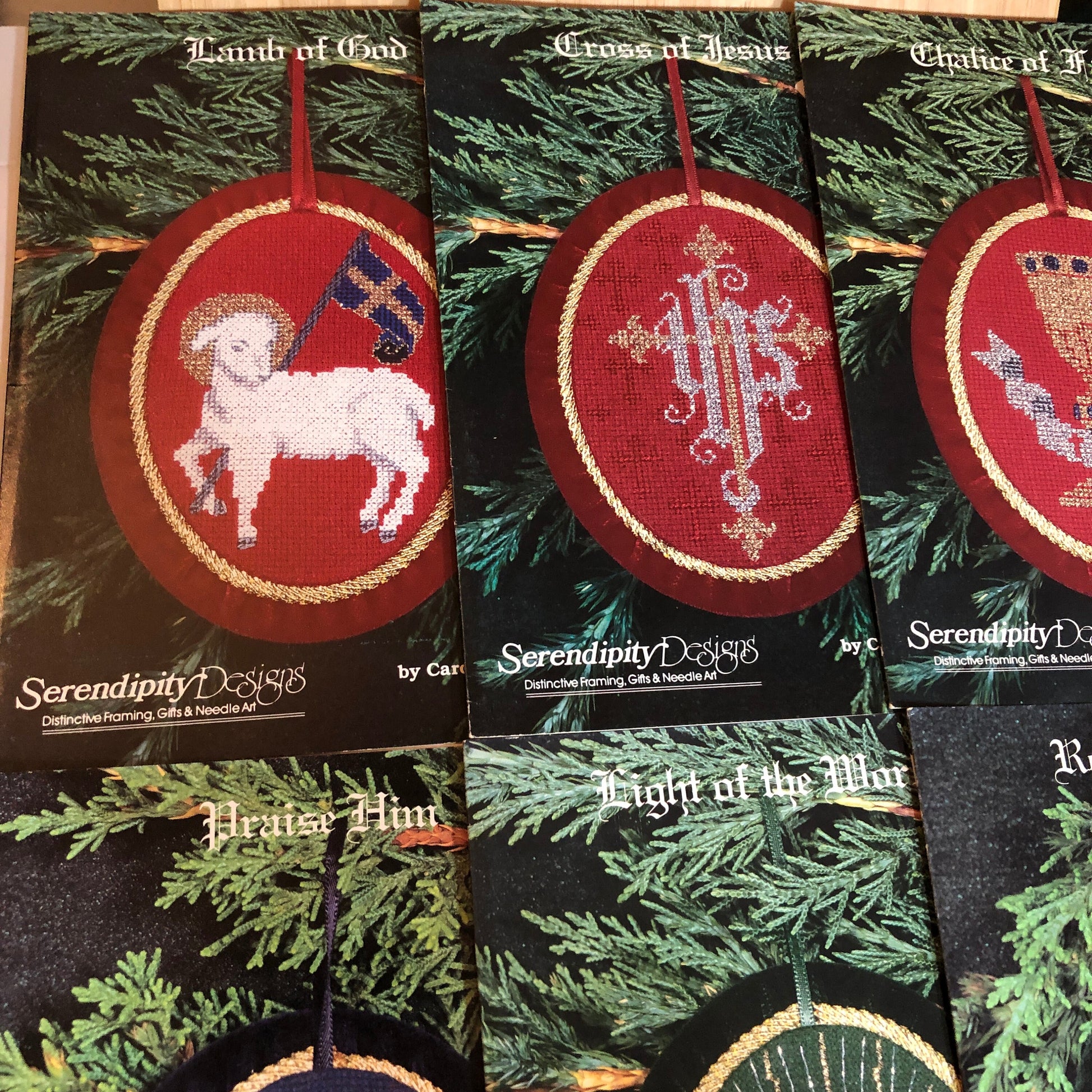 Serendipity Designs, Set Of 6, Vintage Counted Cross Stitch Charts*