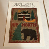 Homespun Collectibles, Choice of Mittens or Up North, Vintage Counted Cross Stitch Charts