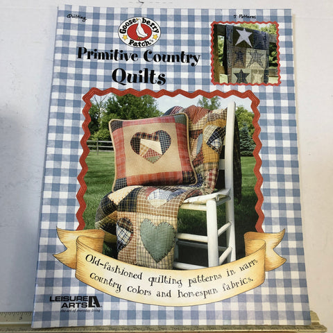 Leisure Arts, Gooseberry Patch, Primitive Country Quilts, 2004 Quilting Booklet