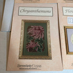 Serendipity Designs, Set Of 6, Vintage 1990, Counted Cross Stitch Chart*