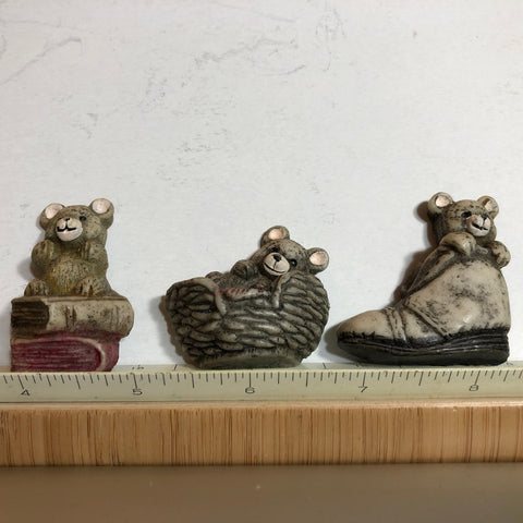 Bear Magnets, Set Of 3, Cute Set Of Decorative Magnets