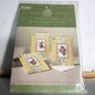 Bucilla, Anna  Griffin, Floral Gardens, 3 Cards in Package, 2003 Cross Stitch Card Kit