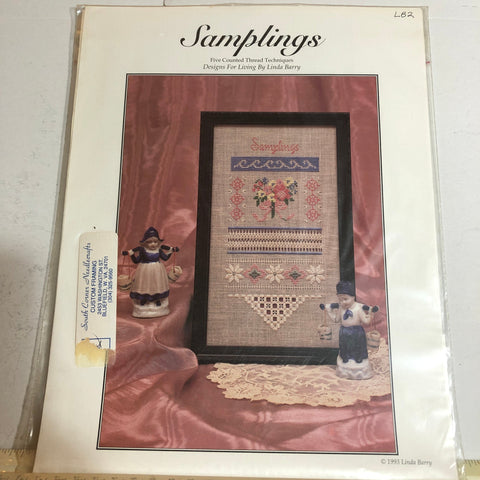Samplings by Linda Barry, Vintage 1993, Counted Cross Stitch Chart