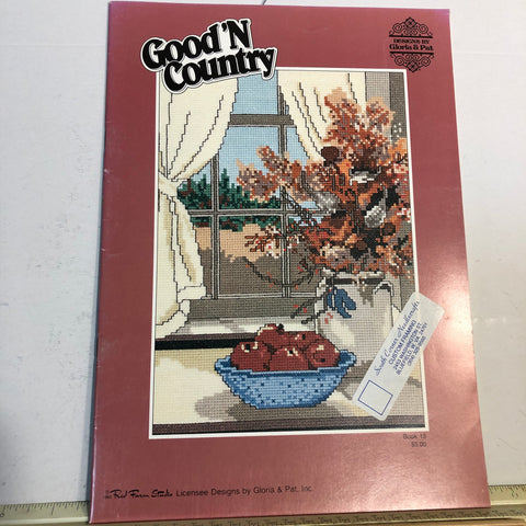 Gloria & Pat, Red Farm Studios, Good'N Country, Vintage 1982, Counted Cross Stitch Chart