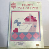 Gloria & Pat, Hearts Full Of Love, Vintage 1988, Counted Cross Stitch Chart