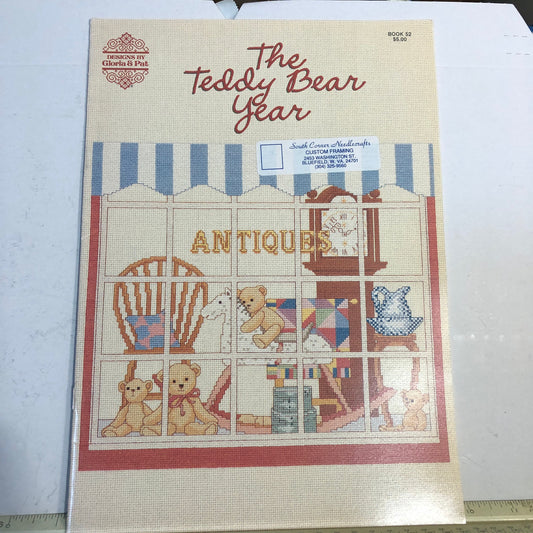 Gloria & Pat, The Teddy Bear Year, Vintage 1987, Counted Cross Stitch Chart