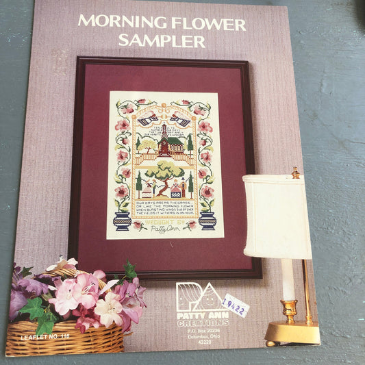 Patty Ann Creations, Morning Flower Sampler, Vintage1982, Counted Cross Stitch Chart*