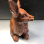 Redmill, Deer Sitting, Detailed, Carved Wood, Vintage Figurine