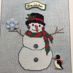 Sigrid Designs, Choice of Snowmen, Thimb-Elena, Vintage 1995, Counted Cross Stitch Charts, See Variations*