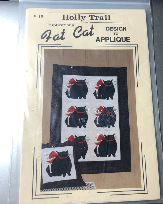 Holly Trail, Fat Cat, Design p 18, Vintage Applique Pattern