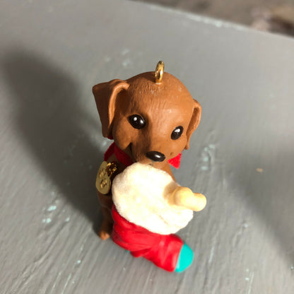 Hallmark, Puppy Love #6, Dachshund, Dated 1996, Keepsake Ornament, QX5651