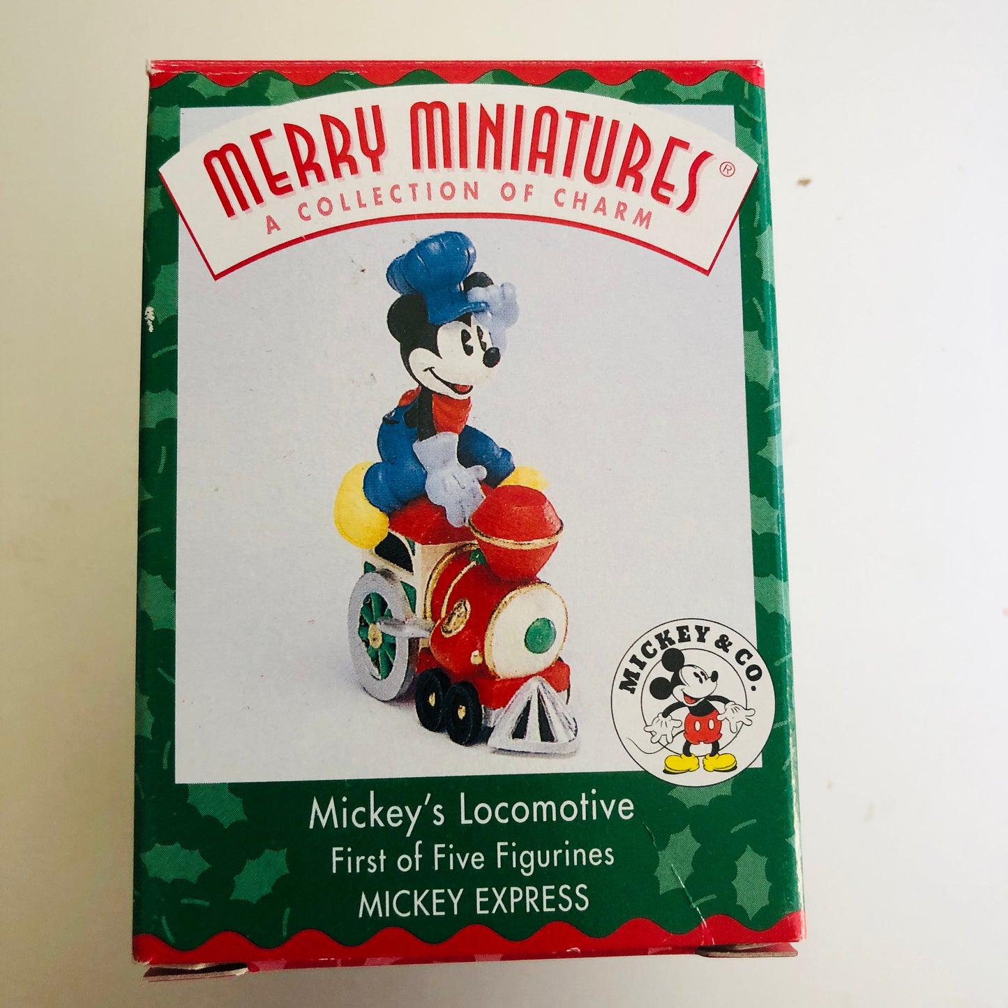 Hallmark, Mickey's Locomotive Merry Miniatures, Dated 1998, Keepsake Ornaments, QRP8496