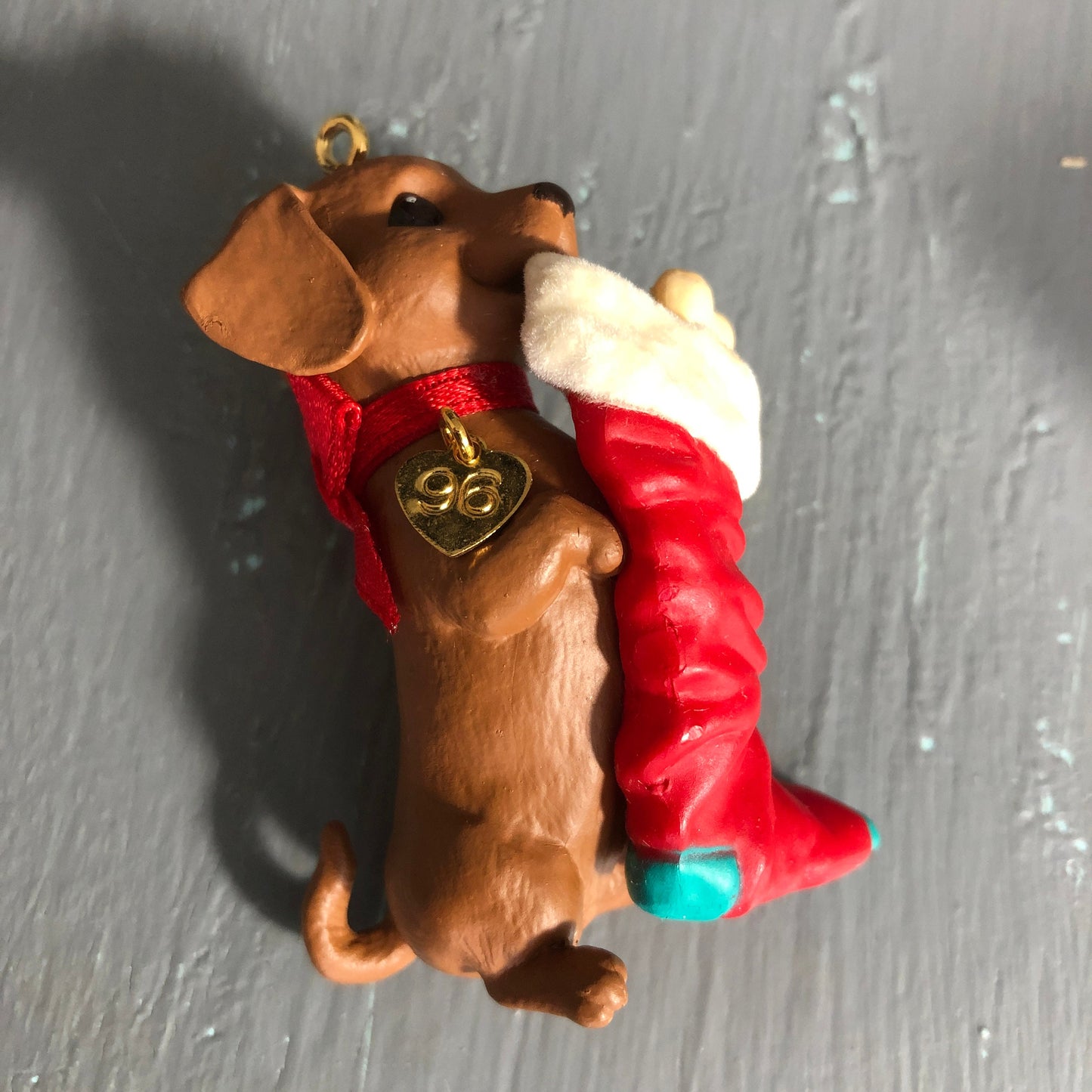 Hallmark, Puppy Love #6, Dachshund, Dated 1996, Keepsake Ornament, QX5651