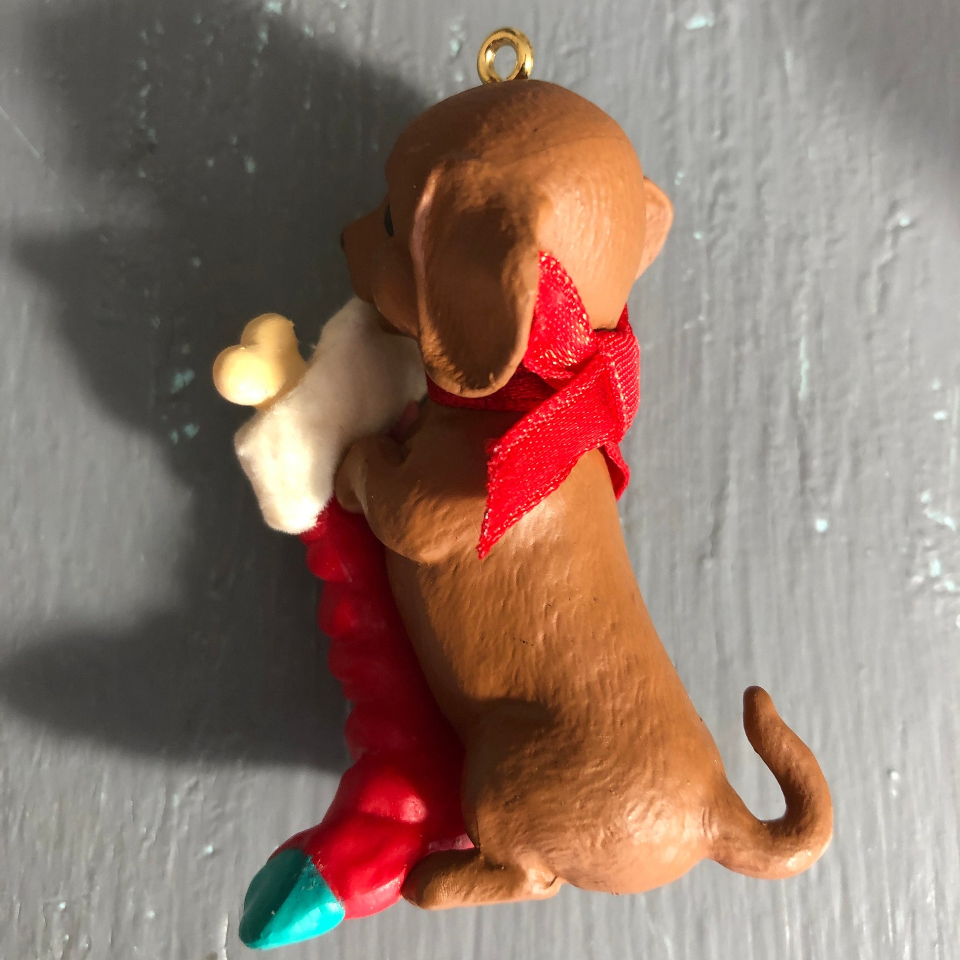 Hallmark, Puppy Love #6, Dachshund, Dated 1996, Keepsake Ornament, QX5651